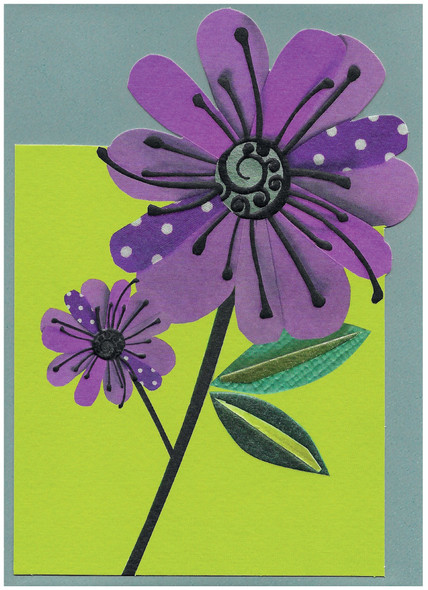 Purple Flowers (Blank)