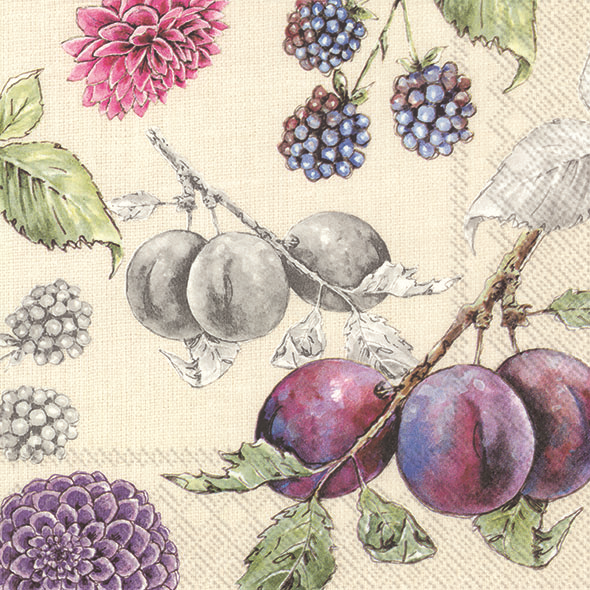 SALE - Delicious Plums Linen