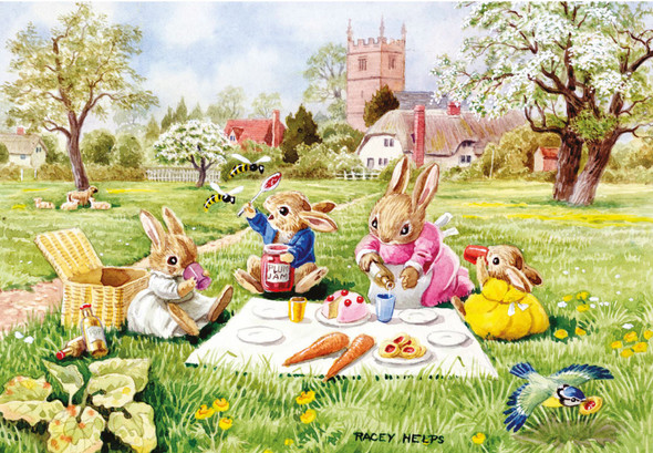 Nostalgia - Rabbits having a Picnic