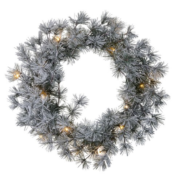 SALE Alfi Wreath Green/Snowy 15LEDs