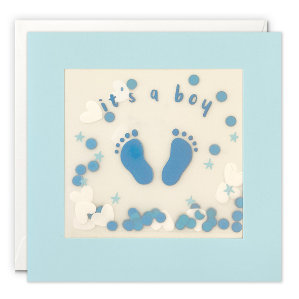 SALE Paper Confetti NB- It's a Boy Feet