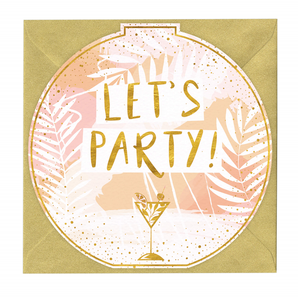 SALE Round Die-Cut HB- Let's Party! (unbagged)