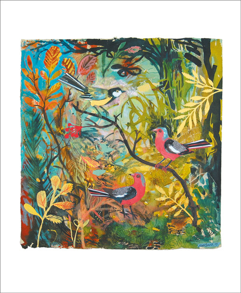 Mark Hearld - Great Tit and Chaffinches 