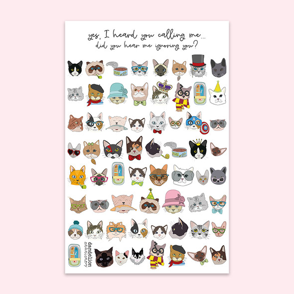 Tea Towel - Cats (46 x71cm)