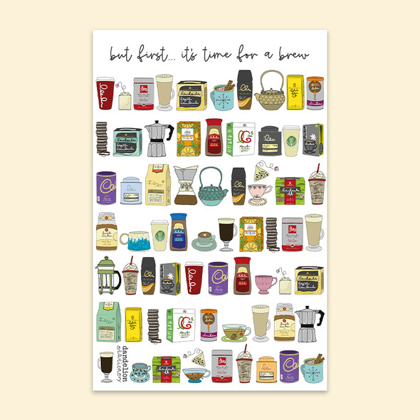 Tea Towel - Time For A Brew(46 x71cm)