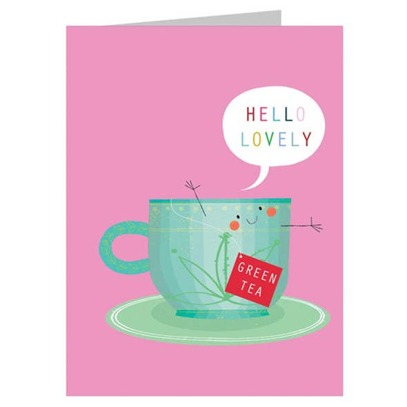 Small Card HB- Green Tea (Linen Board)