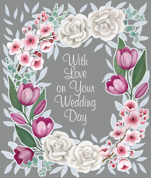 WD- Floral Wreath (Foil Embossing)