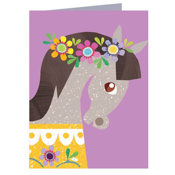 Small Card HB- Horse (Linen Board)