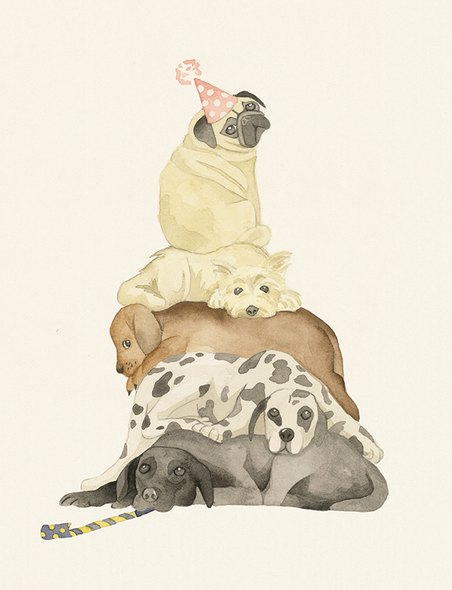 Andrea Watercolours - HB Dog Stack