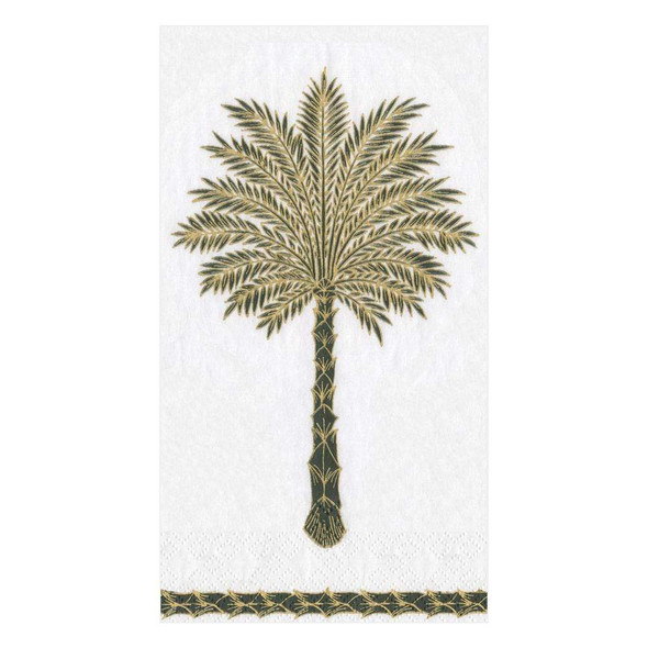 Guest Towel- Grand Palms Black Pkt15