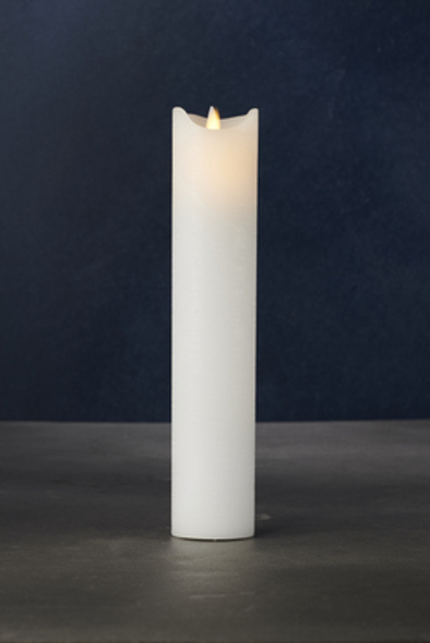 Sara LED Candle White (D5xH25cm)
