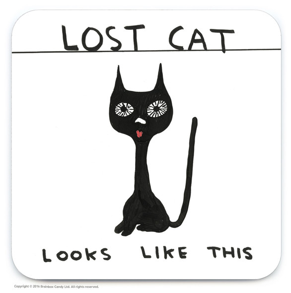 Coaster - David Shrigley Lost Cat