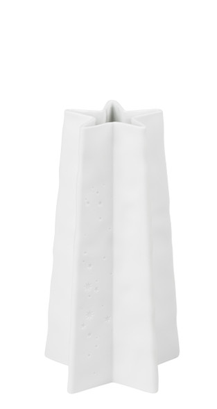 Star Shape Vase - Embossed Porcelain(H20xD10cm)