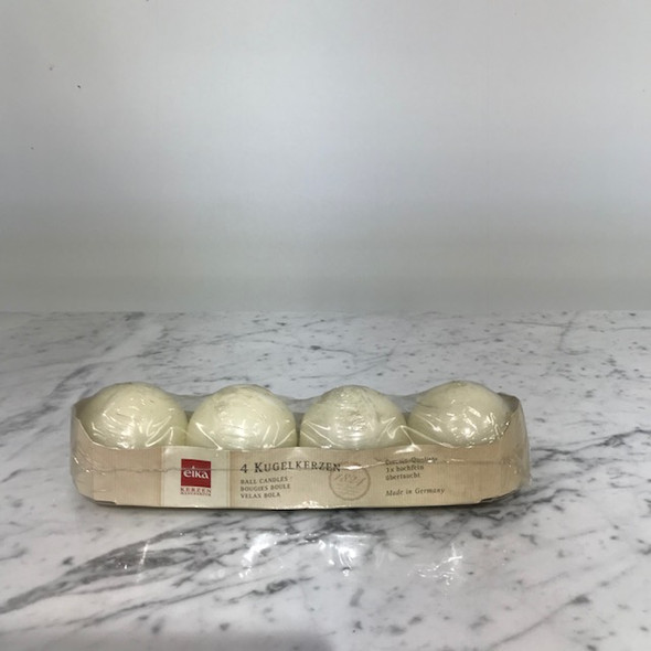 Eika Ball Candle Ivory - Tray 4 - 6Ø