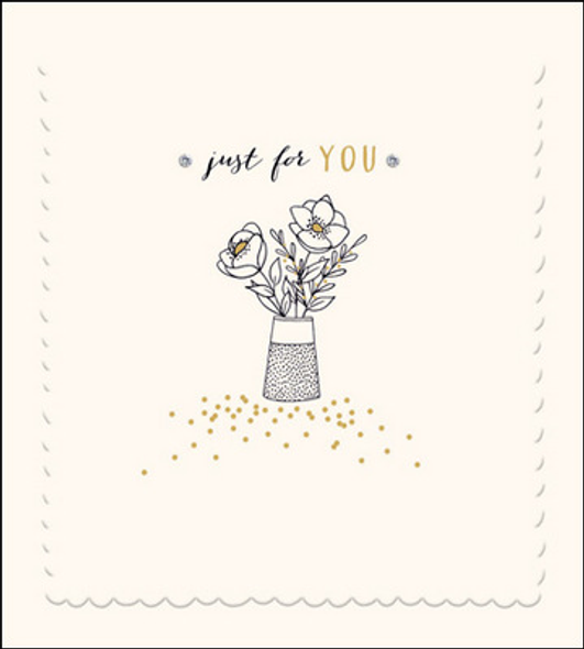 SALE CMason HB- Just For You (Embossed, Foil, Crystals)