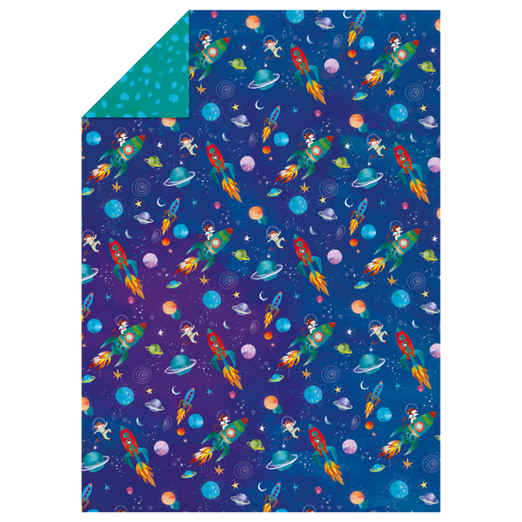 JL SALE- Space Monkey - Wrap Double Sided- (50x70cm)