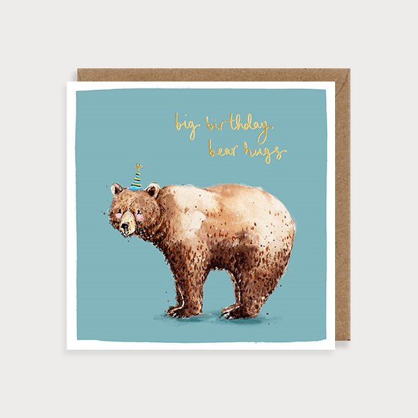 HB- Big Bear Hugs (Gold Foil)