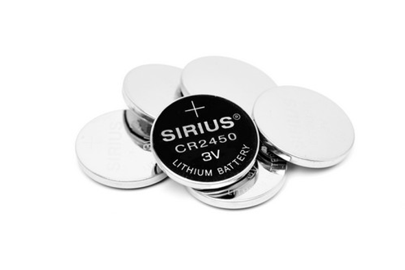 Sirius CR2450 Battery 6pce Set