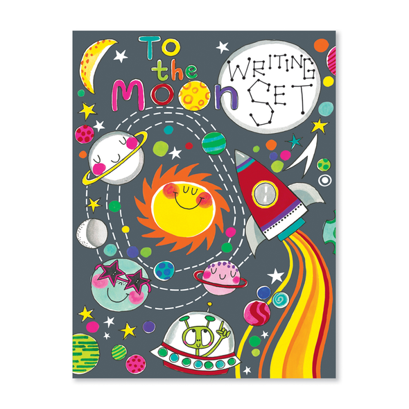 Writing Set Wallet- To the Moon (30sheets/20Env/Stickers)