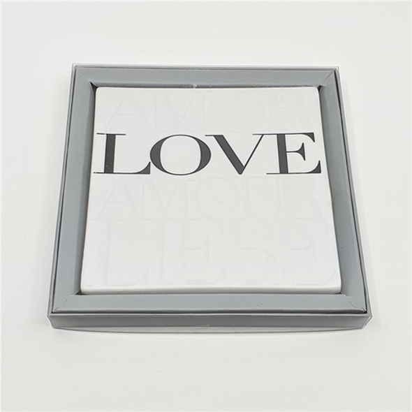 Trivit - SALE Embossed Porcelain - Love