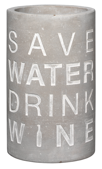 Wine Cooler - SALE Concrete Debossed-Vino