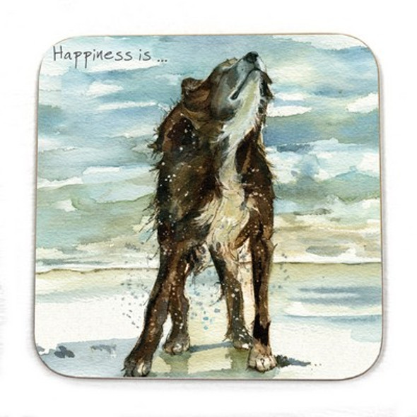 Coaster - Happiness (10.5cm SQ)