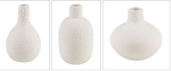 Beaded Glaze - Vases Mini Set 3 Stoneware (H5-8cm)