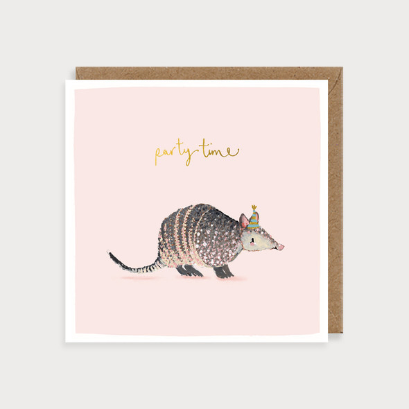 HB- Armadillo Party Time (Gold Foil)