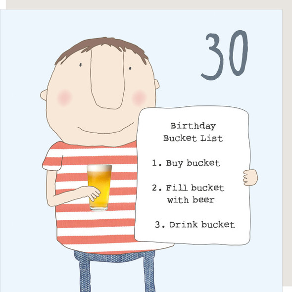 HB- Boy 30th Bucket List