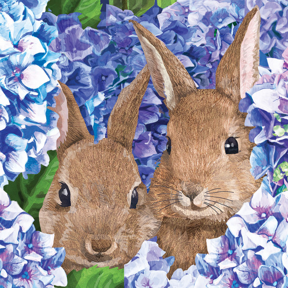 Easter - Hydrangea Bunnies