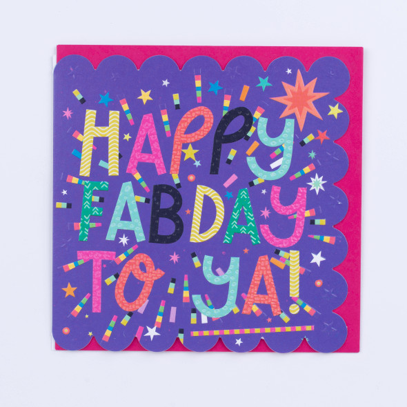 Die-Cut HB- Happy Fabday (unbagged)