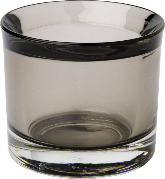 Tealight Votiv Glass - Smokey Grey (H5.8xØ6.8cm)
