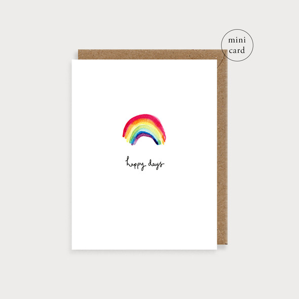 Small Card- Rainbow Happy Days