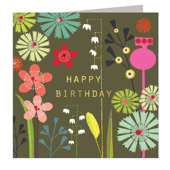 HB- Chocolate Floral (Foiled)