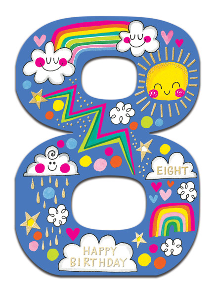 HB- 8th Sun, Clouds & Rainbows (Die Cut)