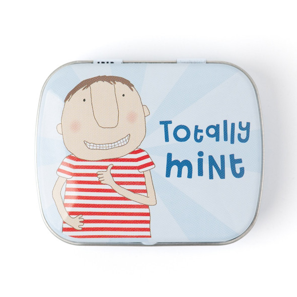 Tin- Totally Mint Boy (Sugarfree Heart Mint 6x5cm)
