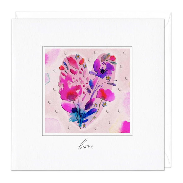ENG - Love Watercolour Heart (unbagged)