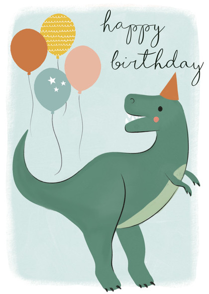 HB- Dinosaur with Balloons