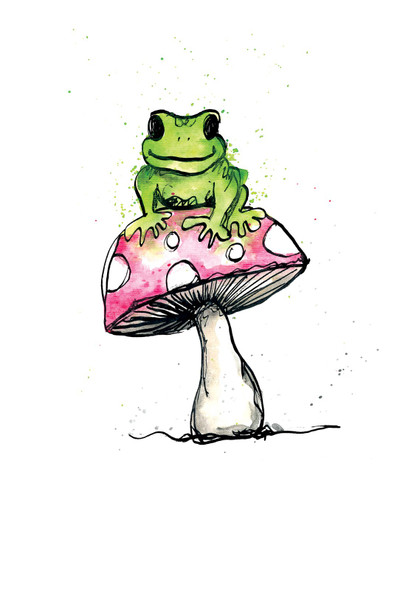 Frog on a Toadstool