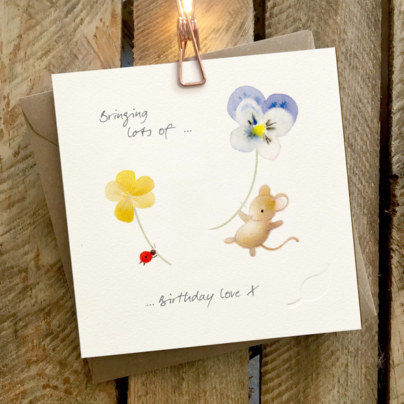 HB- Birthday Love Mouse & Ladybird