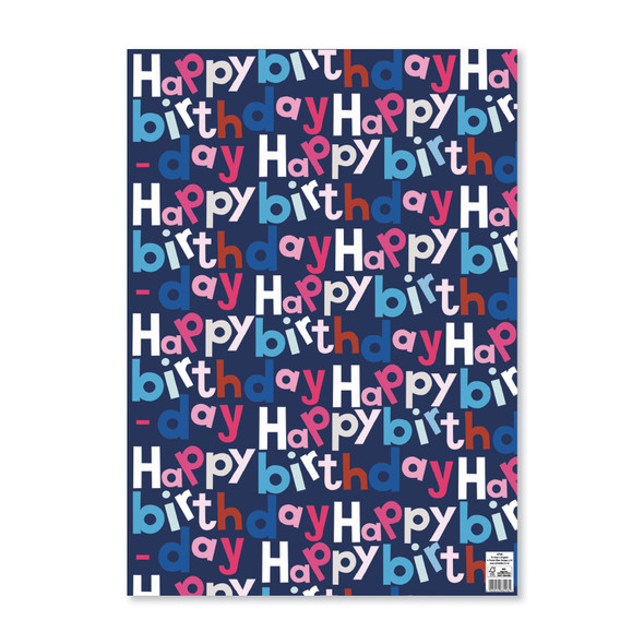 Wrap HB- Navy Text