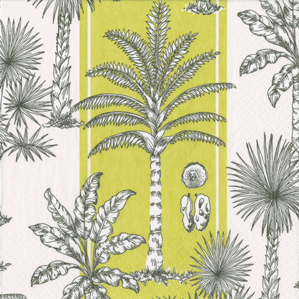 Southern Palms - Green White