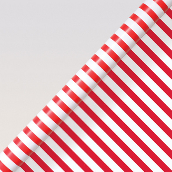 SALE Rollwrap 2mx70cm - Red Stripes