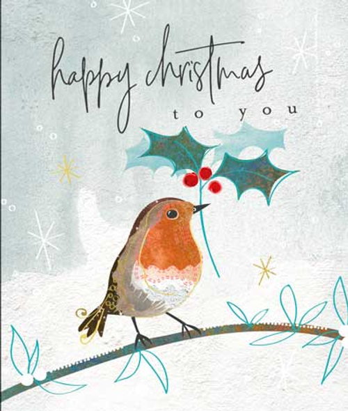 SALE - Happy Christmas Robin