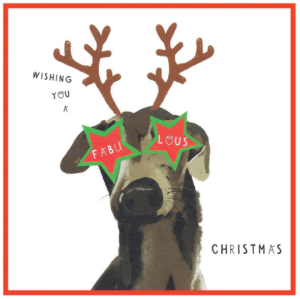 SALE- Fabu-lous Christmas Dog