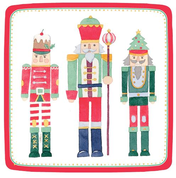 Plate Small(Pkt8) - SALE March of the Nutcrackers SQ