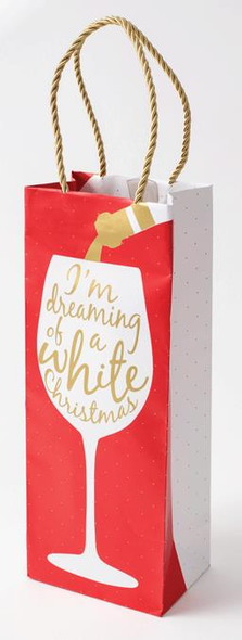 Bag Bottle - Wine Christmas (13x9x33cm)