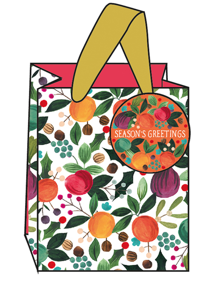 Bag Small SALE- Festive Fruits 115x140x65mm