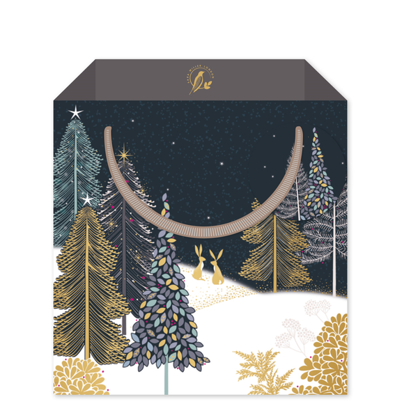 Gift Bag Small- SM SALE Winter Forest (W13xH13xD7cm)