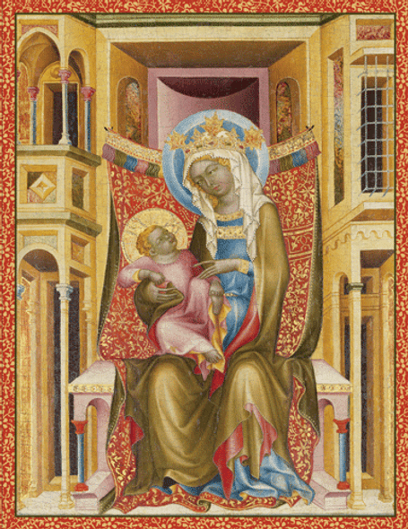 Box 16 - Virgin And Child Enthroned